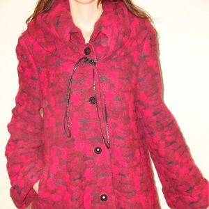 LNEW Cape Red Coat fits S-M/L Good for maternity